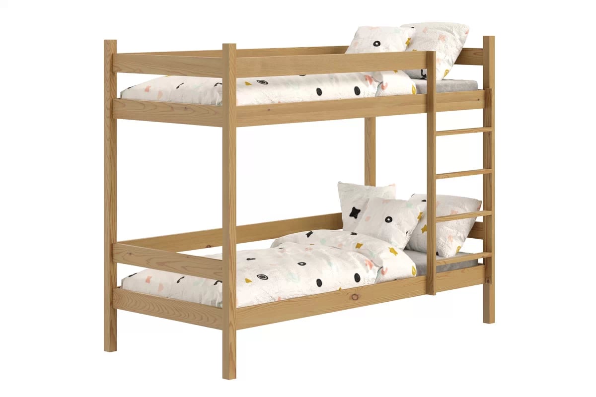 Poschodová posteľ Fabrio - dub, 90x200 Posteľ dzieciece poschodová Fabrio - 90x200 / Dub