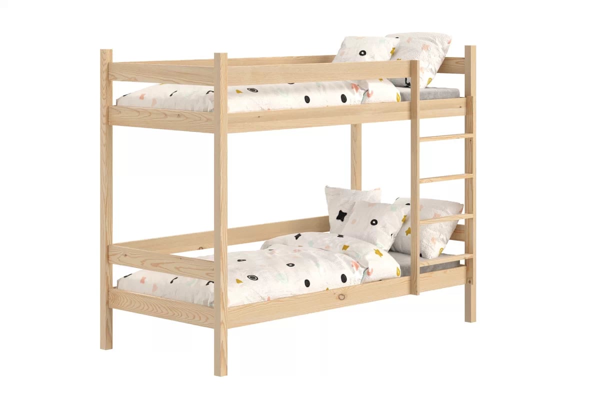 Poschodová posteľ Fabrio - borovica, 90x200 Posteľ dzieciece poschodová Fabrio - 90x200 / Borovica