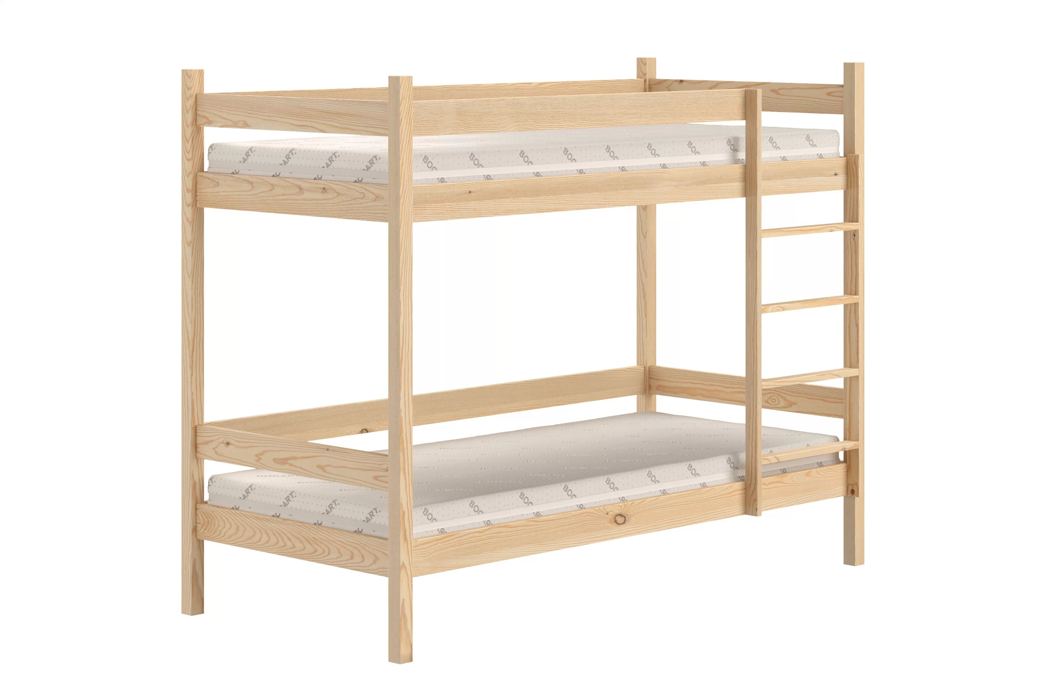 Poschodová posteľ Fabrio - borovica, 90x200 Posteľ dzieciece poschodová Fabrio - 90x200 / Borovica