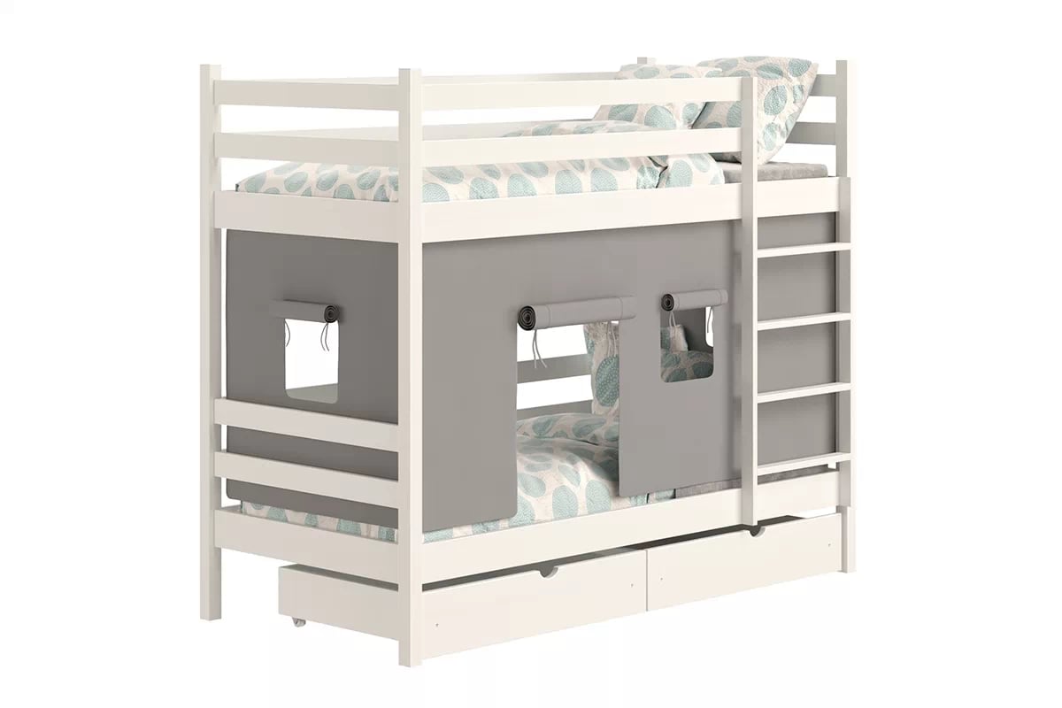 Patrová dětská postel Kubi 80x180 cm - bílá Postel dzieciece patrová  Kubi - 80x180 / bílá