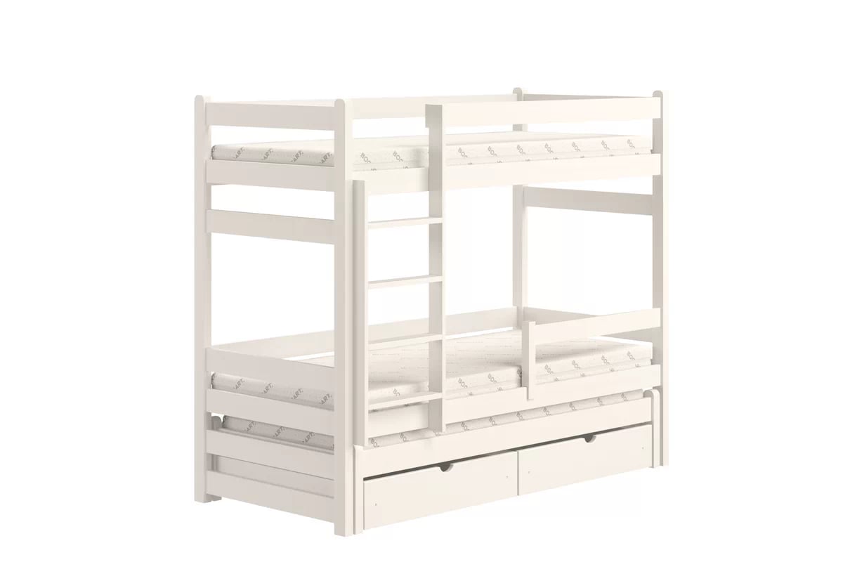 Dětská patrová výsuvná postel Alis 80x190 cm - bílá Postel dzieciece patrová  výsuvná Alis - bílá, 80x190