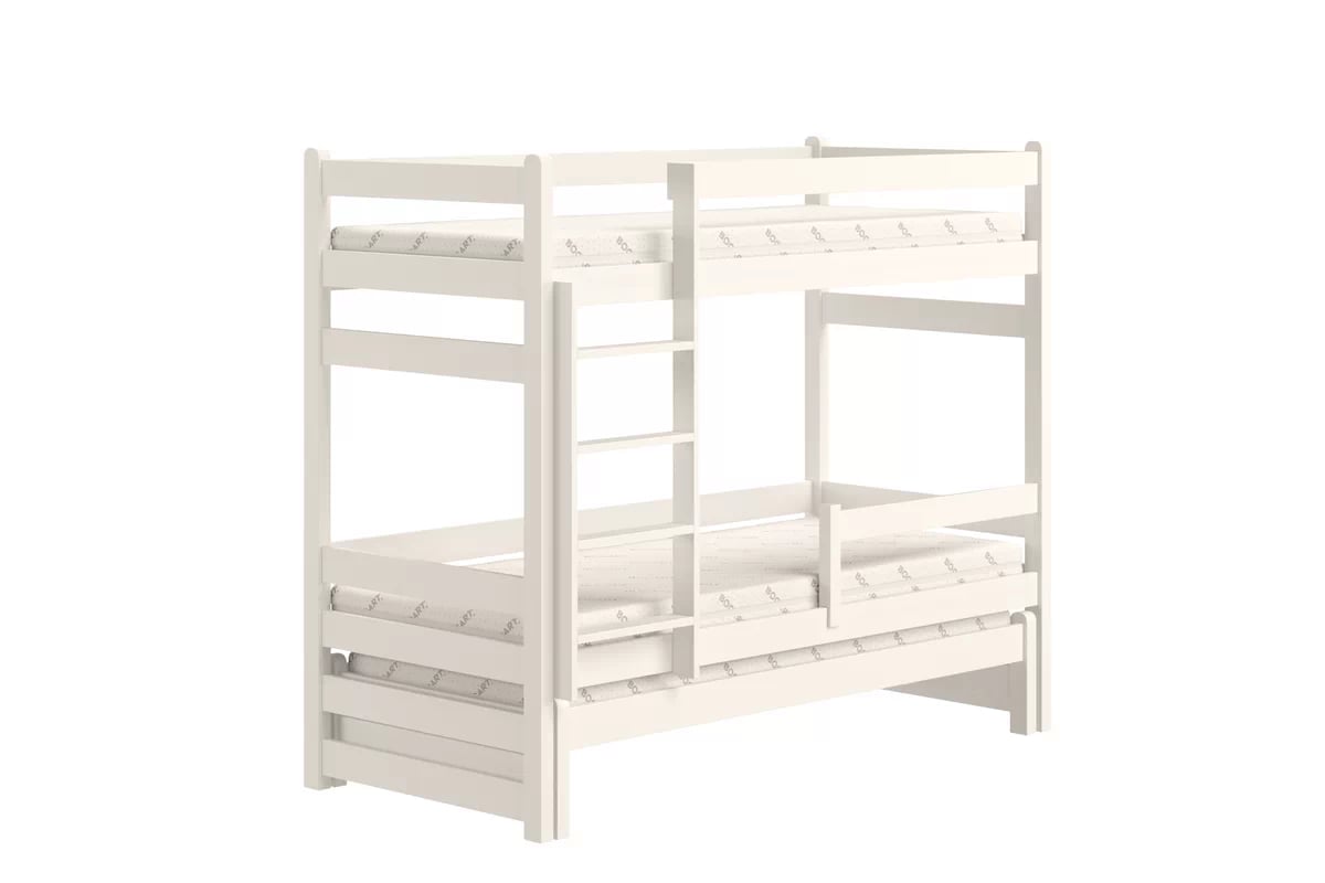 Dětská patrová výsuvná postel Alis 90x180 cm - bílá Postel dzieciece patrová  výsuvná Alis - bílá, 90x180