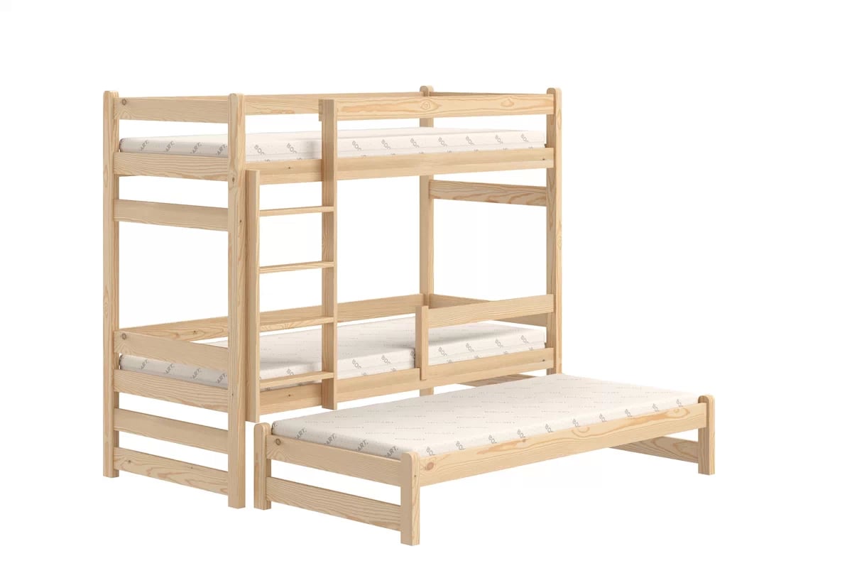 Dětská patrová výsuvná postel Alis 80x200 cm - borovice Postel dzieciece patrová  výsuvná Alis - borovice, 80x200