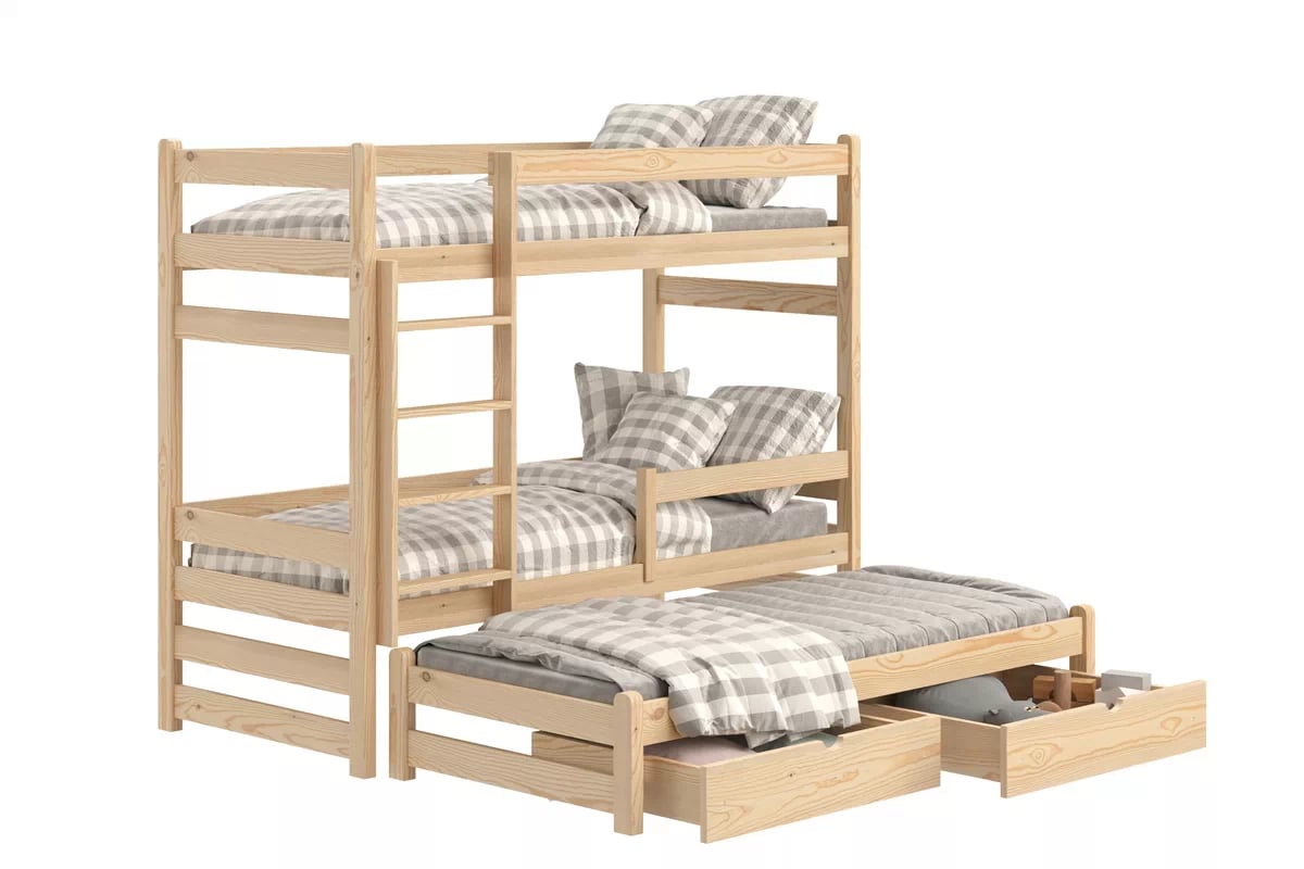 Dětská patrová výsuvná postel Alis 80x200 cm - borovice Postel dzieciece patrová  výsuvná Alis - borovice, 80x200