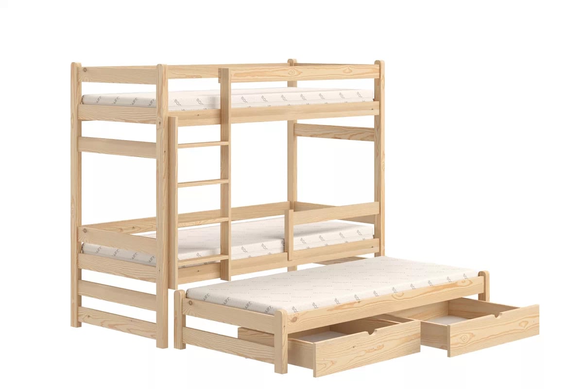 Dětská patrová výsuvná postel Alis 80x200 cm - borovice Postel dzieciece patrová  výsuvná Alis - borovice, 80x200