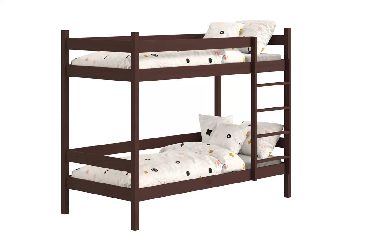 Poschodová posteľ Fabrio so zásuvkami - hnedý, 80x190 Posteľ dzieciece poschodová so zásuvkami Fabrio - 80x190 / Hnedý