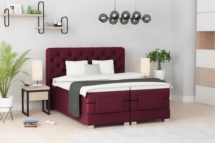 Postel elektricky ovládané Jadeita - 180x200, bordová samet Matt Velvet 68 - Omezená nabídka postel elektricky ovládané Jadeita - 180x200, bordová samet Matt Velvet 68