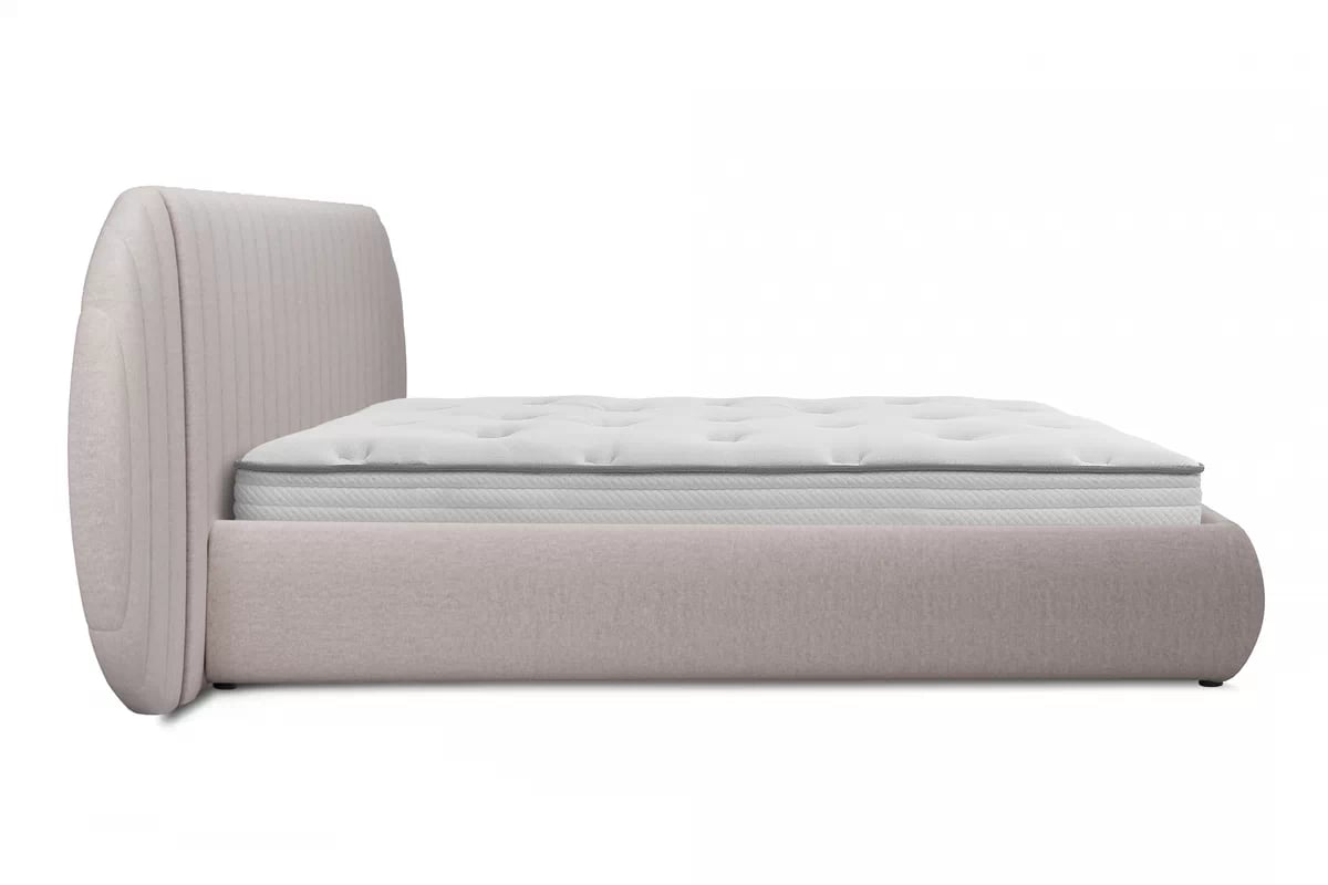 Manželská posteľ Galin 160x200 cm s úložným priestorom - béžová pletenina Maya 01 Posteľ Galin S vnútorným úložným priestorom/ 160x200 / Maya 01