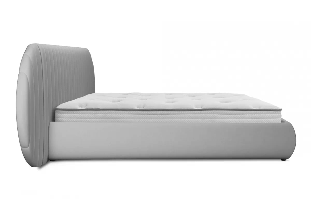 Manželská posteľ Galin 160x200 cm s úložným priestorom - sivý velúr Velluto 15 Posteľ Galin S vnútorným úložným priestorom/ 160x200 / Velutto 15