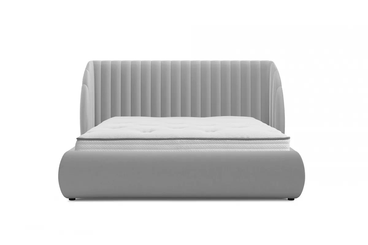 Manželská posteľ Galin 160x200 cm s úložným priestorom - sivý velúr Velluto 15 Posteľ Galin S vnútorným úložným priestorom/ 160x200 / Velutto 15