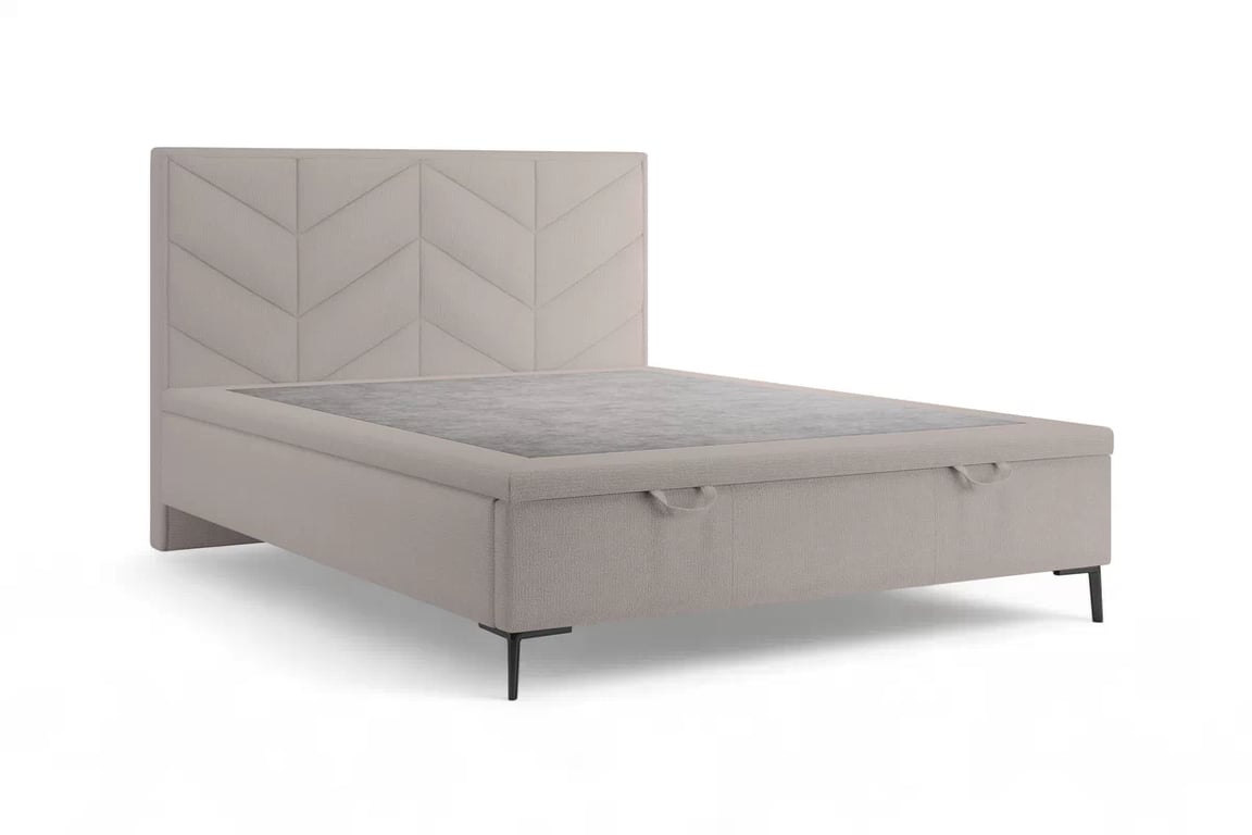 Boxspring posteľ Lindi 140x200 S vnútorným úložným priestorom- Hnedý šenil Perfect Harmony 04 / nožičky čierny  Boxspring posteľ Lindi 140x200 S vnútorným úložným priestorom- Hnedý šenil Perfect Harmony 04 / nožičky čierny 