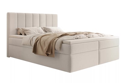Kontinentálna posteľ Mareli 160x200 s úložným priestorom - béžová buklé Quelle 03