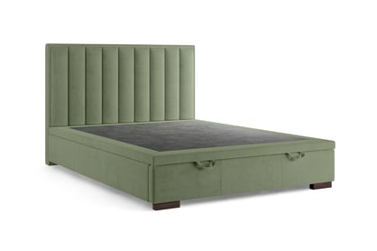 Boxspring posteľ Misel 160x200 S vnútorným úložným priestorom- Zelený zamat Magic Velvet 2243 / nožičky Venge Boxspring posteľ Misel 160x200 S vnútorným úložným priestorom- Zelený zamat Magic Velvet 2243 / nožičky Venge