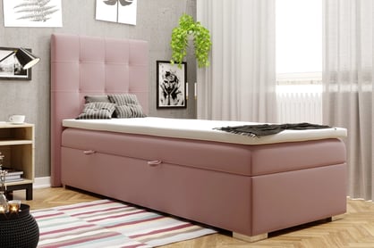 Boxspring postel Basim pro mládež 90x200 cm postel do jednu osobu