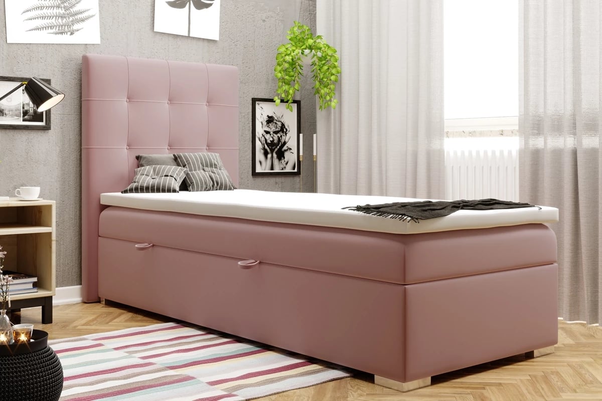 Boxspring postel Basim pro mládež 90x200 cm postel do jednu osobu