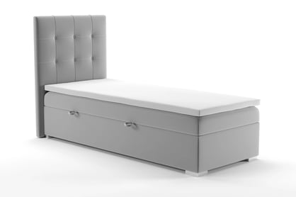 Boxspring postel Basim pro mládež 90x200 cm šedá postel mládežnická 90x200 