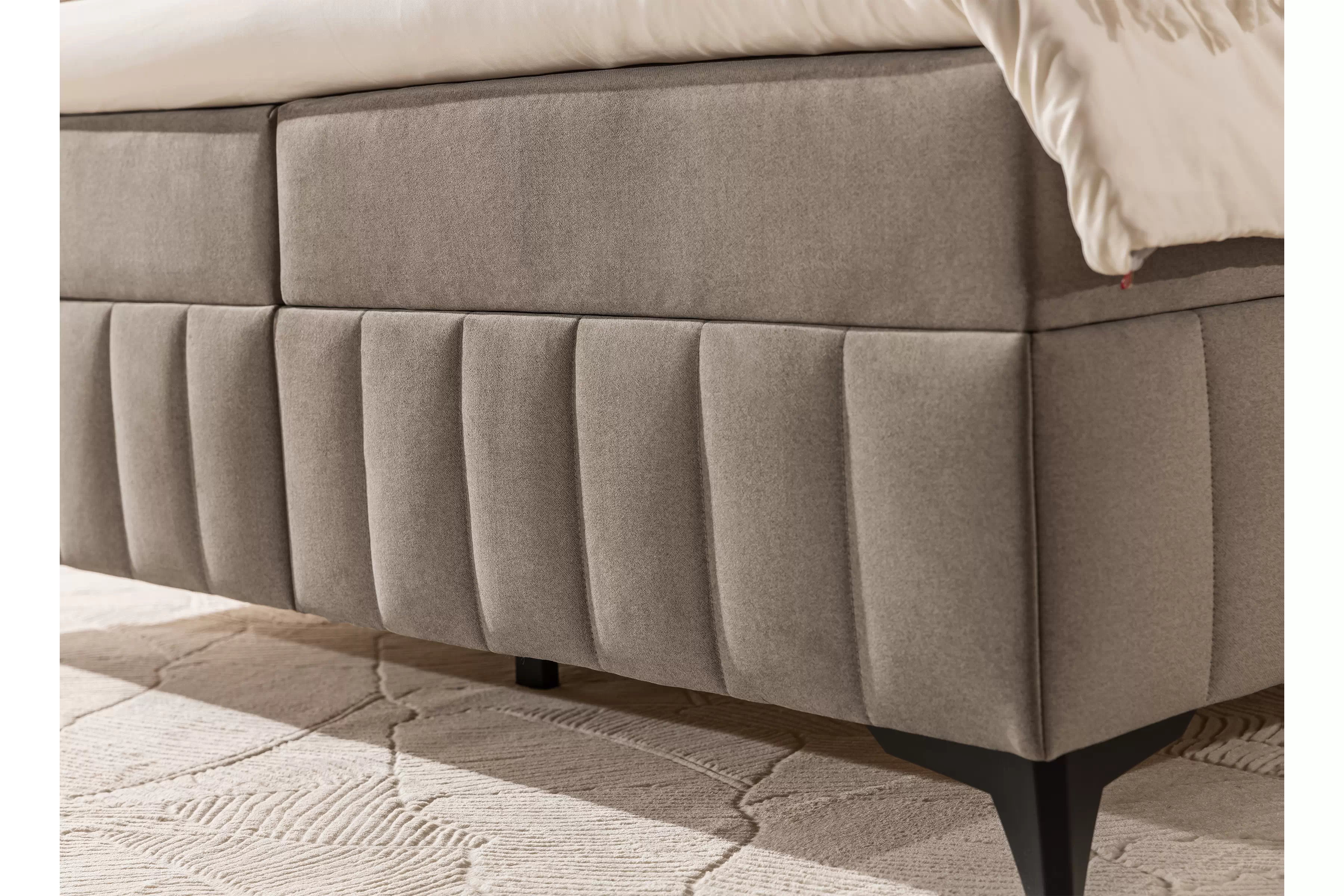 Boxspring posteľ Penia 160x200 s úložným priestorom - béžový zamat Element 6 Boxspring posteľ Penia 160x200 s úložným priestorom - béžový zamat Element 6