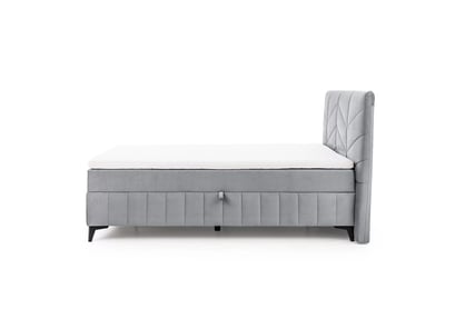 Boxspring postel Penia 160x200 cm s úložným prostorem - popelavá látka Element 24 Postel boxspring Penia 160x200 s úložním prostorem - popelavá samet hydrofobní  Element 24