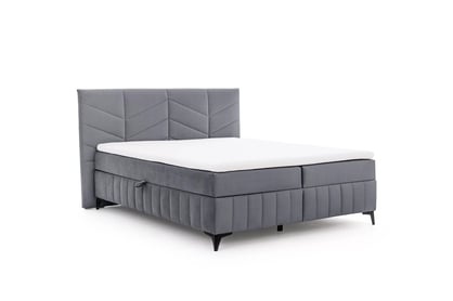 Boxspring postel Penia 160x200 cm s úložným prostorem - šedá látka Element 23