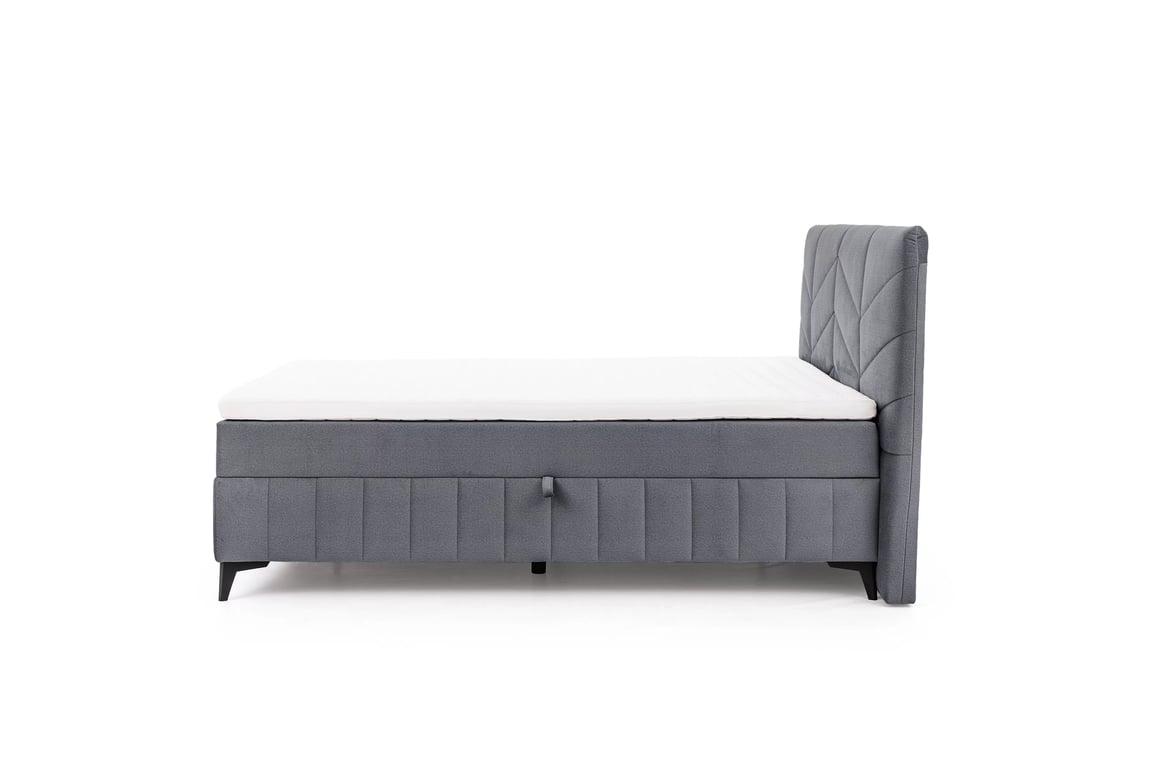 Boxspring postel Penia 160x200 cm s úložným prostorem - šedá látka Element 23 Postel boxspring Penia 160x200 s úložním prostorem - šedá samet hydrofobní  Element 23