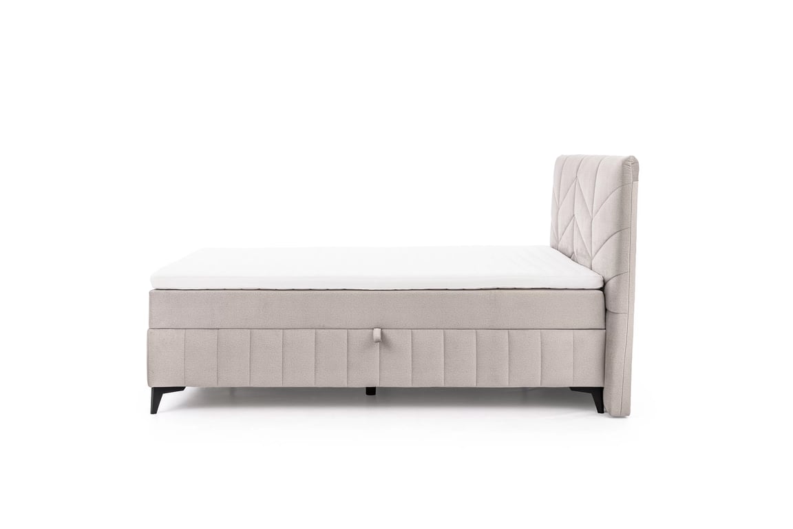 Posteľ Boxspring Penia 180x200 s úložným priestorom - krémový hydrofóbny zamat Element 17 Boxspring posteľ Penia 180x200 s úložným priestorom - Krémový zamat hydrofobowy Element 17