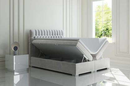 Boxspring posteľ s úložným priestorom Gaja 140x200 Posteľ z pojemnikami 