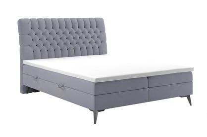 Boxspring posteľ s úložným priestorom Hana 140x200 posteľ do  spálne  z wysokimi nozkami 