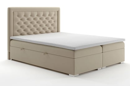 Boxspring posteľ s úložným priestorom Ofelia 140x200 Boxspring posteľ z pojemnikami Ofelia 140x200 