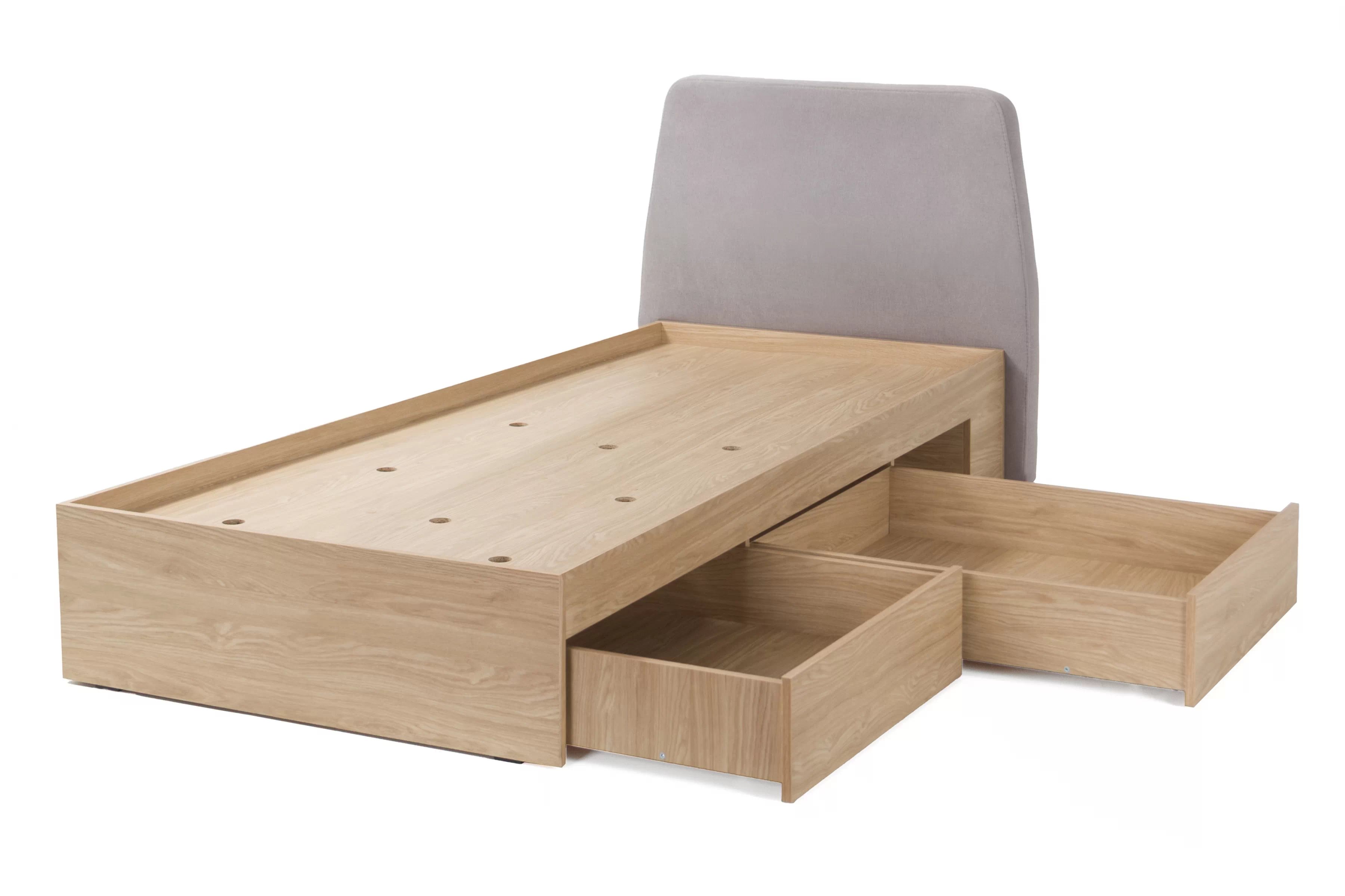 Detská posteľ Alessio 90x200 cm – dub olejovaný Posteľ mlodziezowe Alessio 12 - 90x200 cm - Béžová Pieskový / Dub olejowany