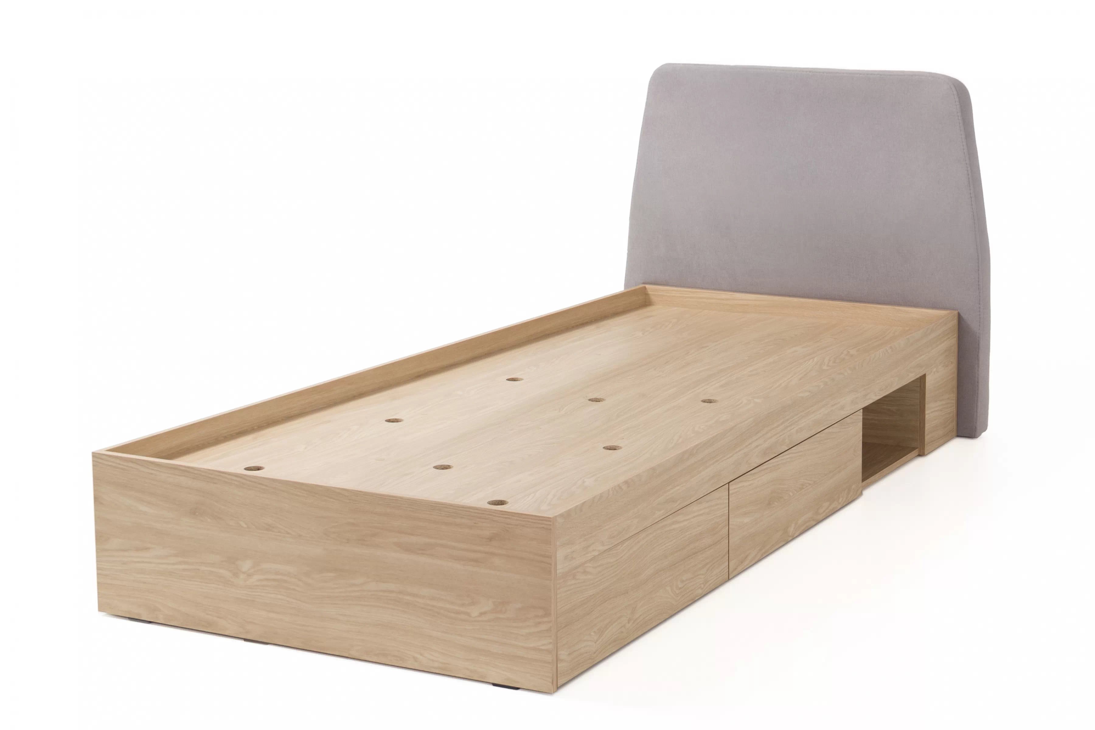 Detská posteľ Alessio 90x200 cm – dub olejovaný Posteľ mlodziezowe Alessio 12 - 90x200 cm - Béžová Pieskový / Dub olejowany