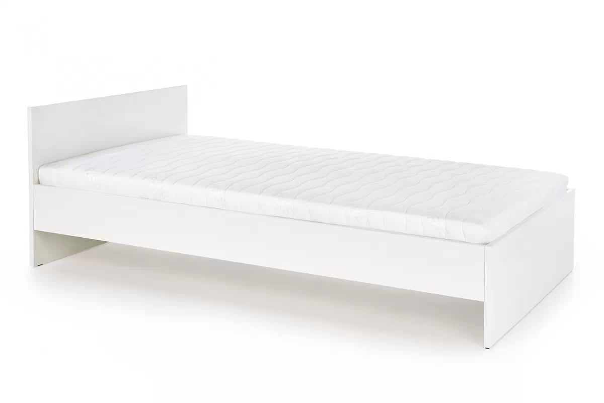 Jednolôžková posteľ Lima 90x200 - biely lesk Posteľ mlodziezowe Lima 90x200 - biely lesk