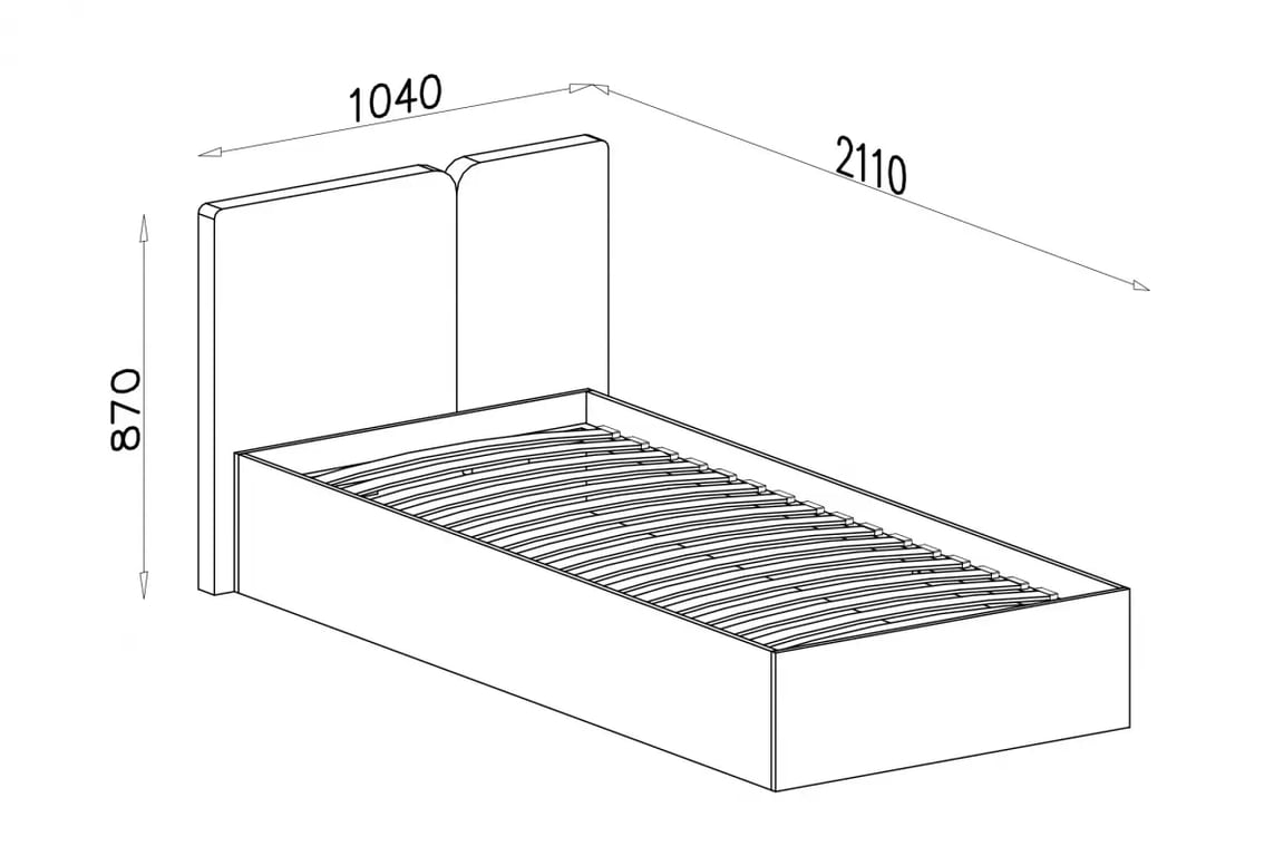 Studentská postel Luca 13 - 90x200 - eukalyptus Postel mlodziezowe Luca 13 - 90x200 - eukaliptus