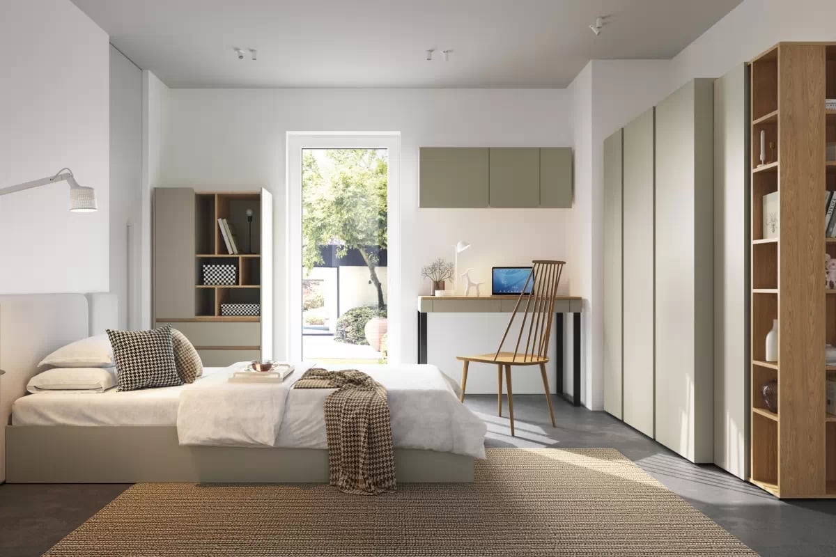 Detská posteľ Luca 120x200 cm - eukalyptus Posteľ mlodziezowe Luca 14 - 120x200 - eukaliptus