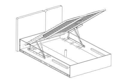 Detská posteľ Azalio 120x200 - eukalyptus Posteľ mlodziezowe Luca 14 - 120x200 - eukaliptus