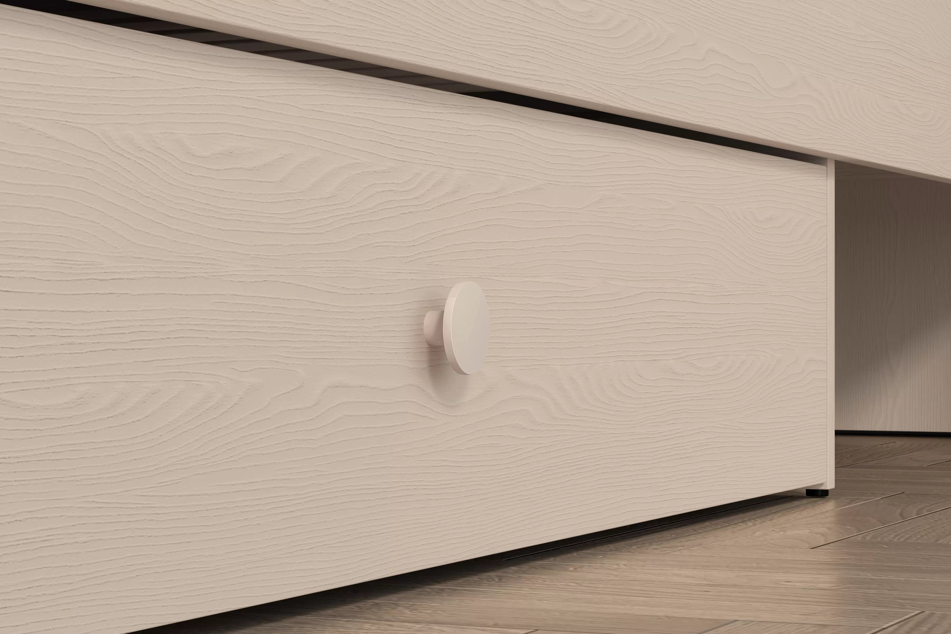 Detská posteľ Marla 90x200 cm - béžový velúr Nice 2 / púštny piesok Posteľ mlodziezowe Marla 90x200 cm - béžový velúr Nice 2 / piasek pustyni