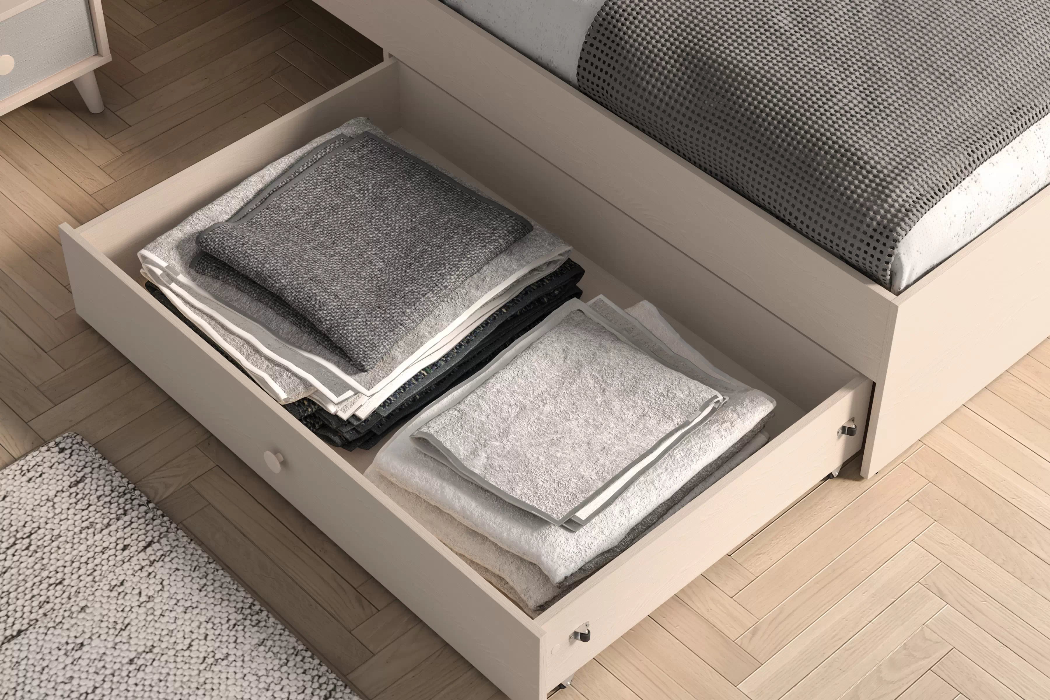 Detská posteľ Marla 90x200 cm - béžový velúr Nice 2 / púštny piesok Posteľ mlodziezowe Marla 90x200 cm - béžový velúr Nice 2 / piasek pustyni