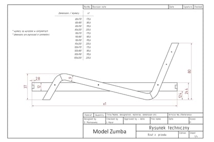 Postel mlodziezowe Zumba 100x180 - borovice Postel dla dziecka 