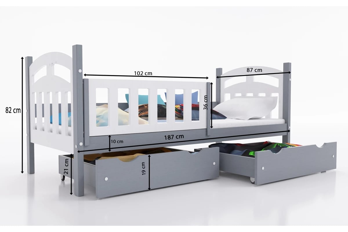 Přízemní postel Nati pro 1 osobu postel přízemní do 1 osobu Nati