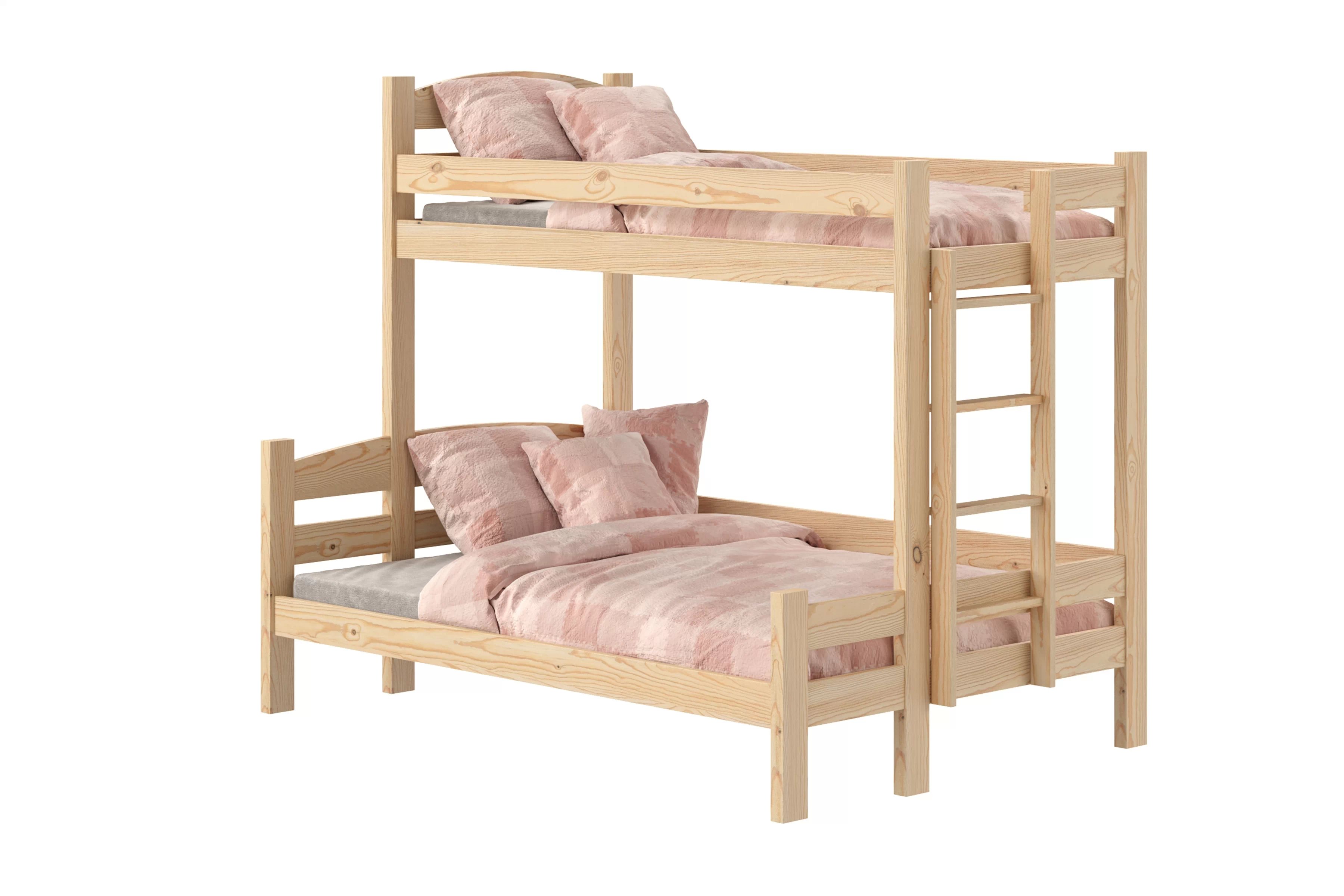 Patrová postel Lovic pravá 90x200/140x200 cm - borovice Postel patrová  Lovic 90x200/140x200 se zásuvkami pravá - borovice