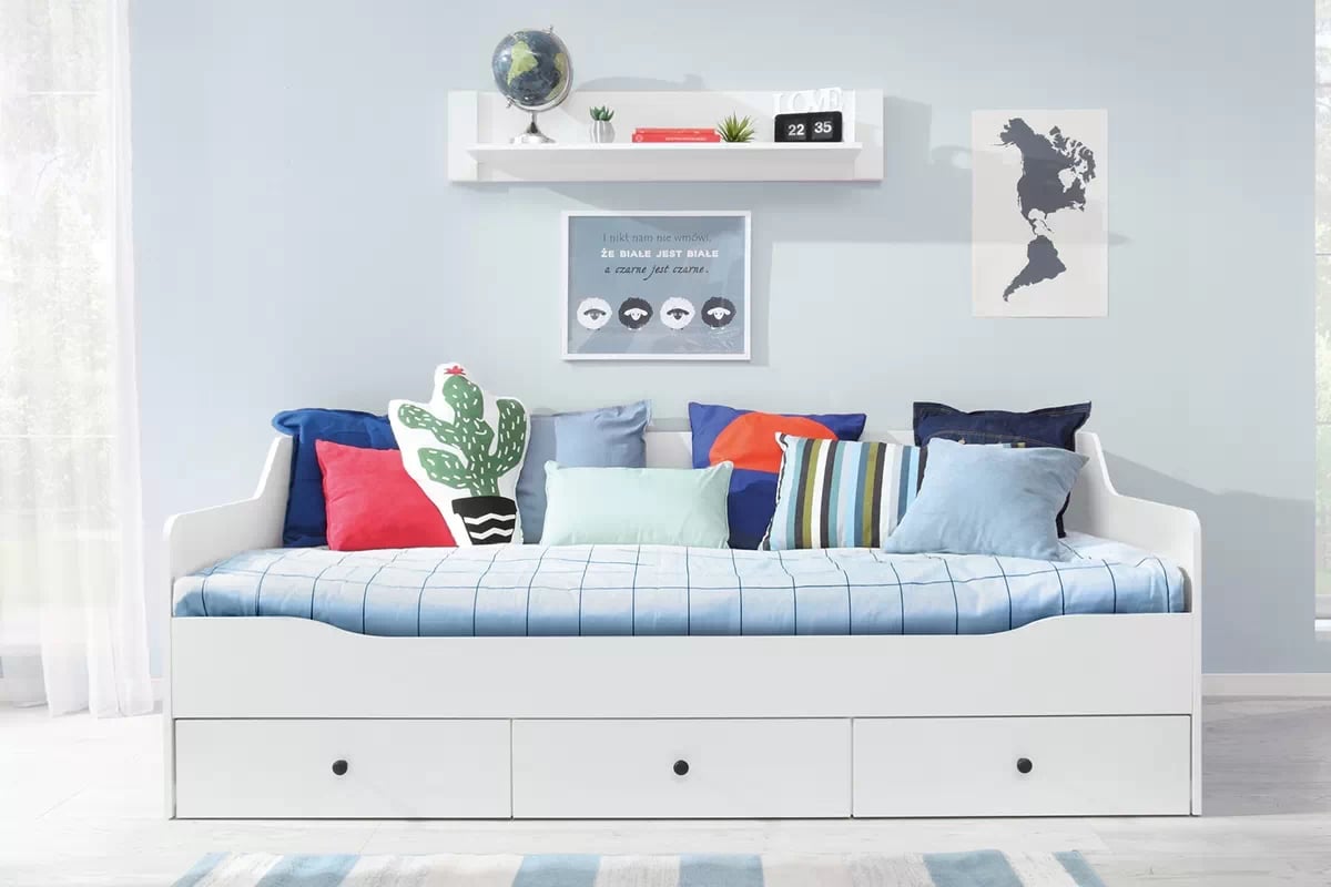 Detská posteľ Bergen 90x200 cm - biela biale kozko pojedyncze