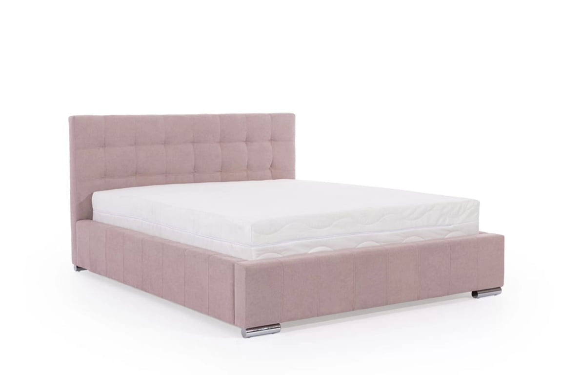 Čalouněná postel Firenzo 180x200 s úložným prostorem - růžový samet Soro 61 Postel pro ložnice Firenzo 180x200 s úložným prostorem- Růžová samet Soro 61