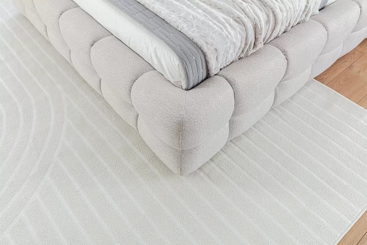 Čalouněná postel s úložným prostorem Magnelio 160x200 cm – béžová Leo 03 Postel pro ložnice s úložným prostorem Magnelio 160x200 - béžová potahová látka snadno čistitelný Leo 03