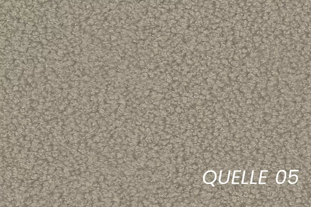 Manželská posteľ Aura 160x200 s úložným priestorom - béžové buklé Quelle 05 Posteľ čalúnená Aura 160x200 S vnútorným úložným priestorom- Béžová bukla Quelle 05