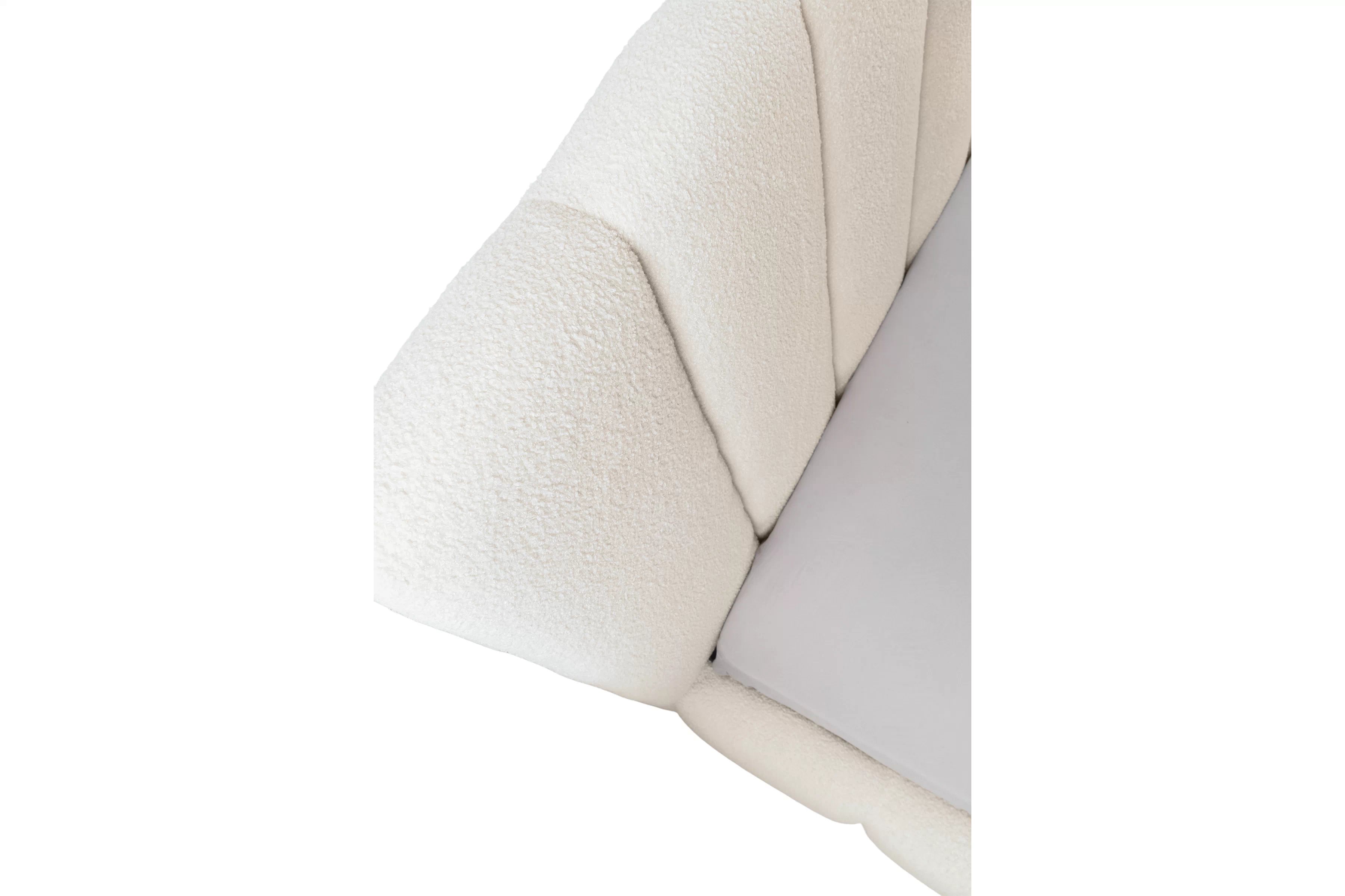 Manželská posteľ Aura s úložným priestorom 180x200 cm - svetlobéžové buklé Quelle 02 Posteľ čalúnená Aura 180x200 S vnútorným úložným priestorom- svetlý Béžová bukla Quelle 02 