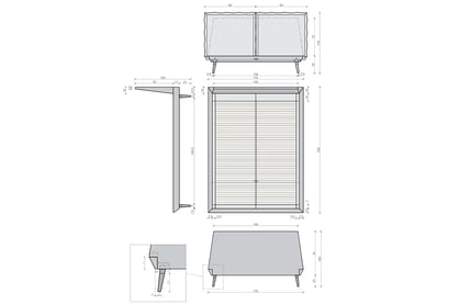 Manželská posteľ Forli 160x200 s roštom Posteľ čalúnená Forli 160x200 s roštom - Rozmery dla modelu 160x200