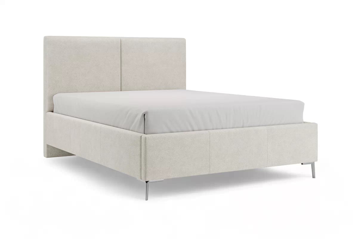 Manželská posteľ Lektis - 140x200 / nožičky kovové strieborná Posteľ čalouněné Lektis - 140x200 / nožičky kovové srebrne