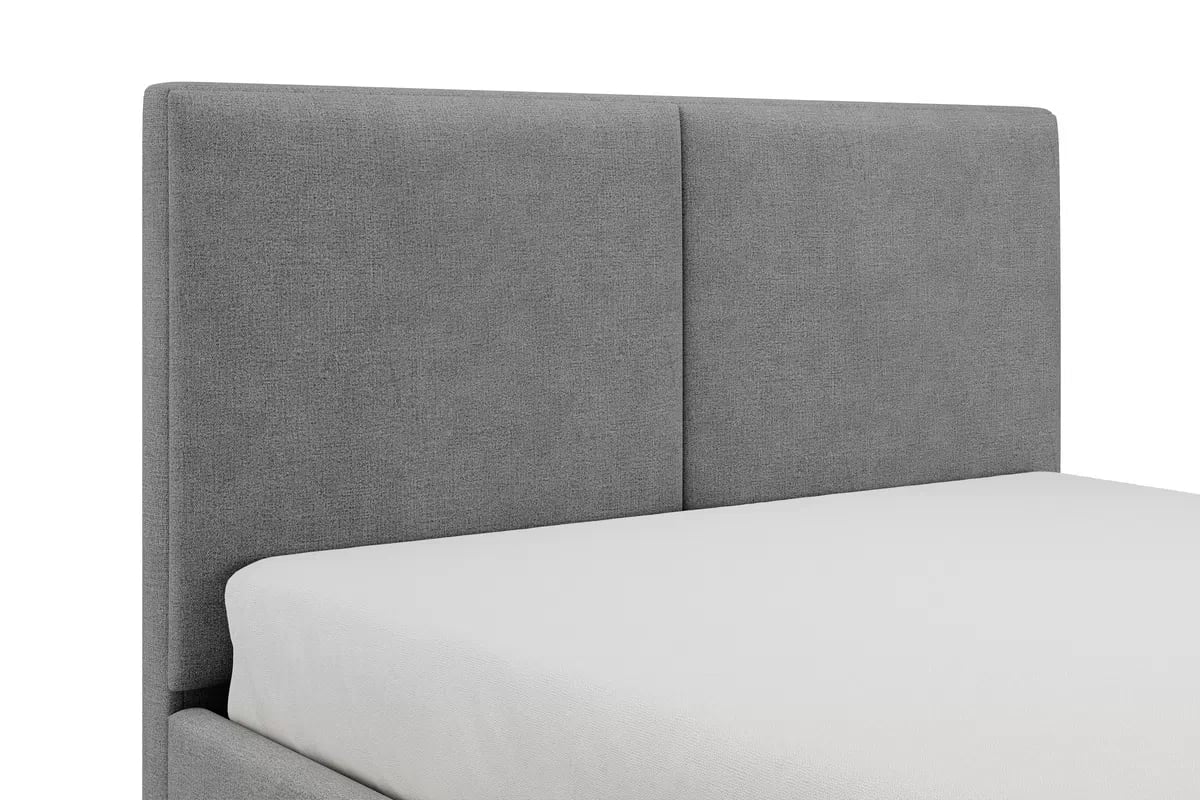 Čalouněná postel Lektis 160x200 s roštem a úložným prostorem - šedá látka Maya 18 / nohy wenge Postel čalouněné Lektis 160x200 ze stelazem a úložným prostorem - šedá potahová látka snadno čistitelný Maya 18 / Nohy dřevěná wenge