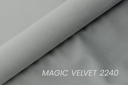 Čalouněná postel Misel 140x200 - šedý samet Magic Velvet 2240 / černé nohy Postel čalouněné Misel 140x200 - šedá samet Magic Velvet 2240 / Nohy černá 