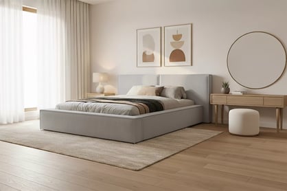 Čalouněná postel Molino 180x200 s úložným prostorem - šedý samet Castel 80 Postel čalouněné Molino 180x200 s úložným prostorem- šedá samet Castel 80 