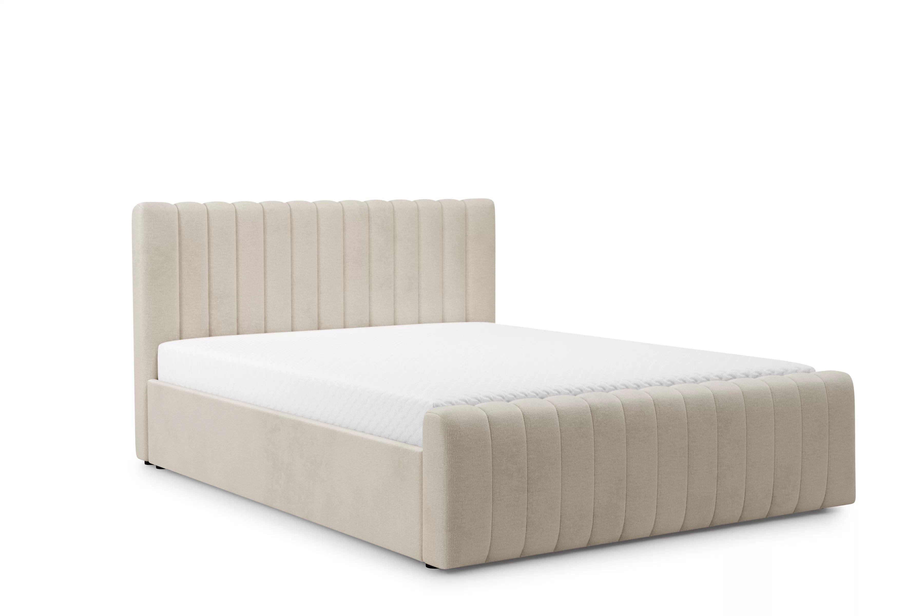 Postel čalouněné Nicole 160x200 s úložným prostorem- béžová šenil Perfect harmony 07 Postel čalouněné Nicole 160x200 s úložným prostorem- béžová šenil Perfect harmony 07